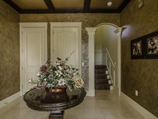 Foyer and private elevator - custom home in Palm Coast, FL