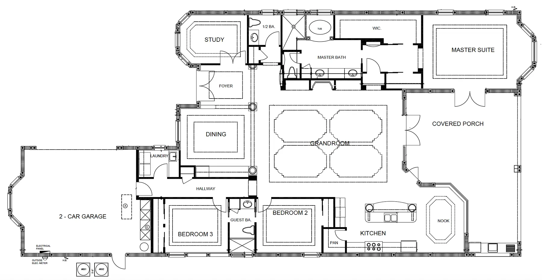 Cypress Cove Luxury Home - 1st Floor Plan