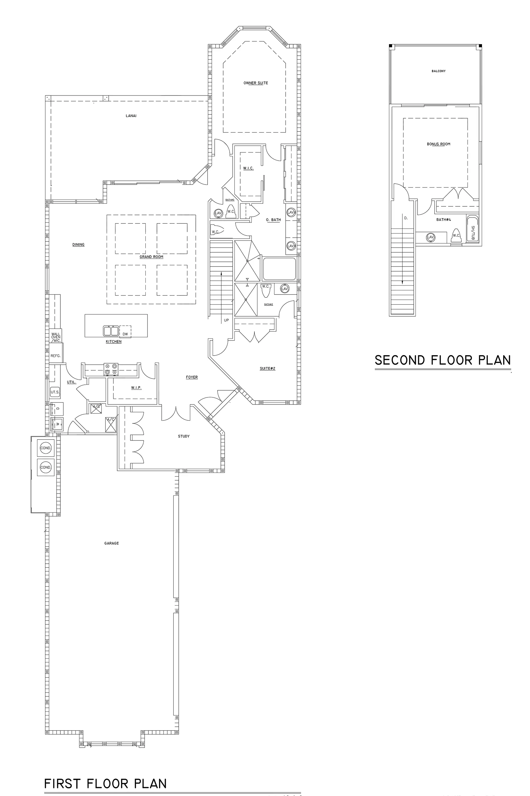 Sabal Palm Luxury Home - 1st Floor Plan