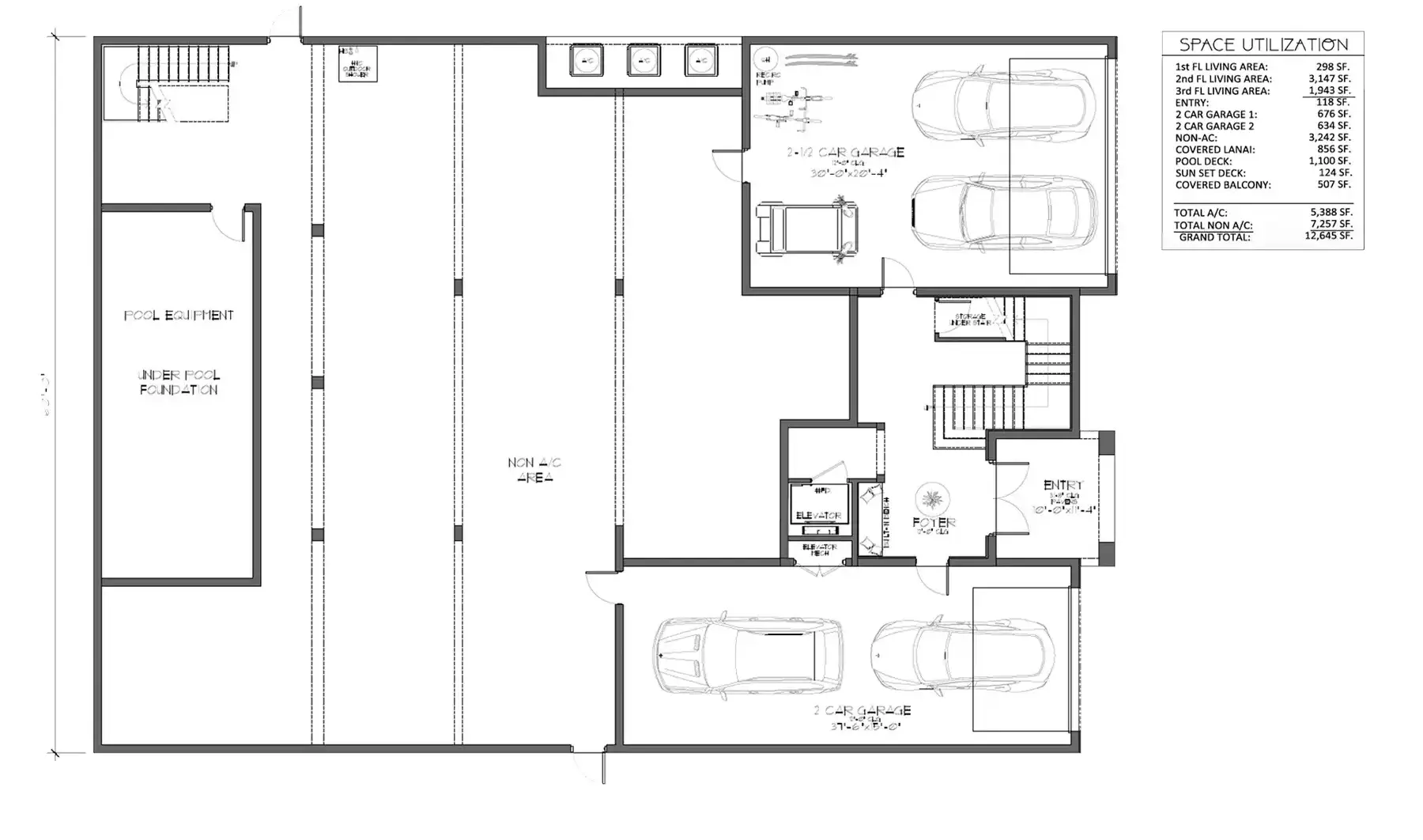 Sawgrass Sanctuary Luxury Home - 1st Floor Plan