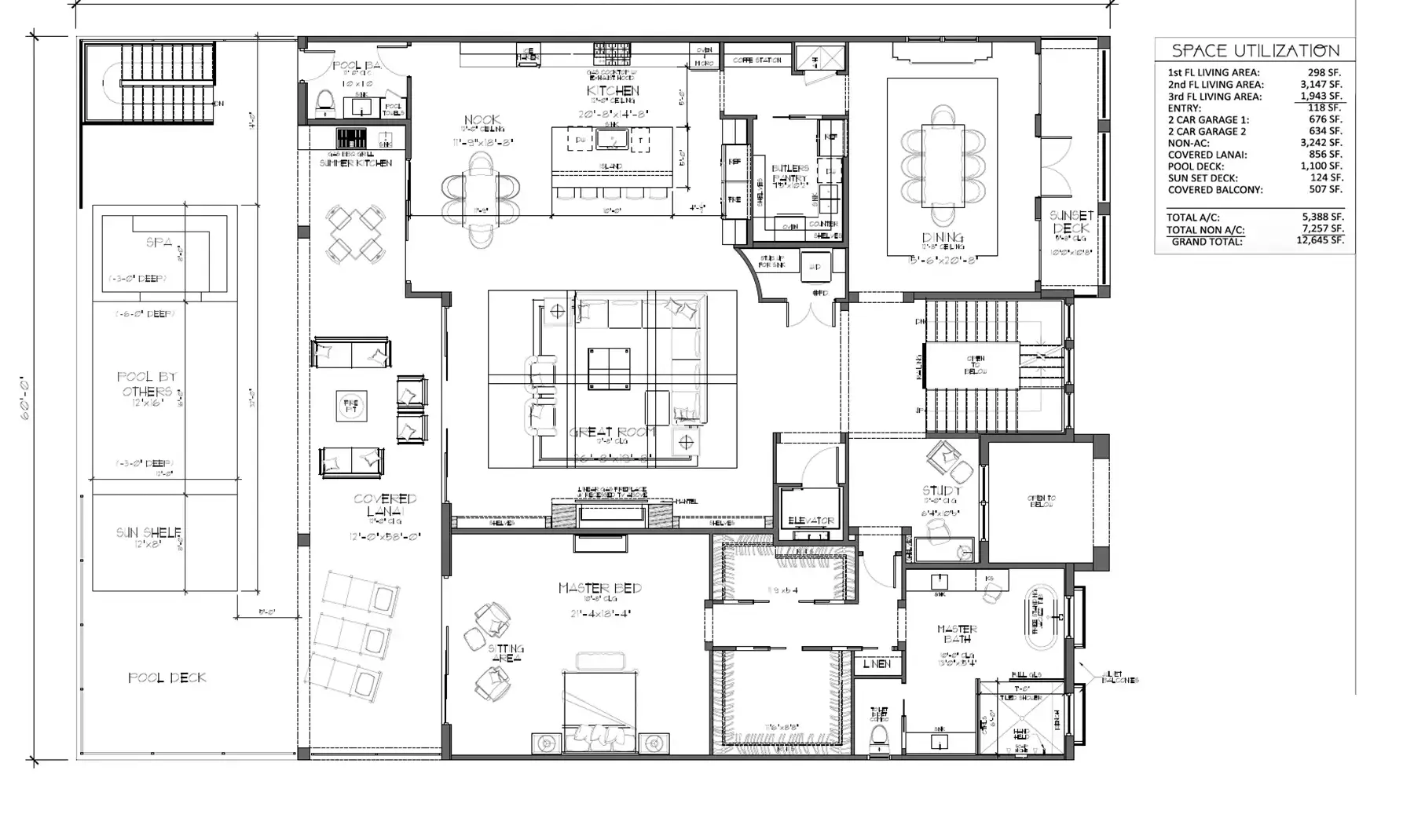 Sawgrass Sanctuary Luxury Home - 2nd Floor Plan