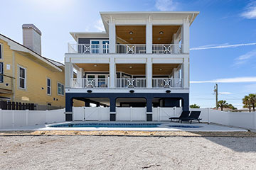 3-story beachfront home provides ocean views