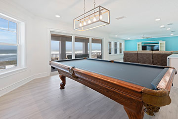 Beachfront game room