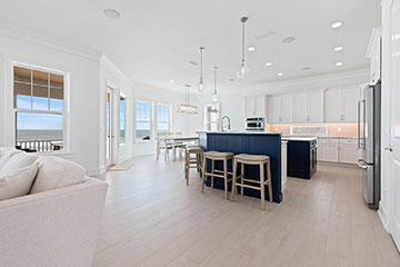 Kitchen and dining area