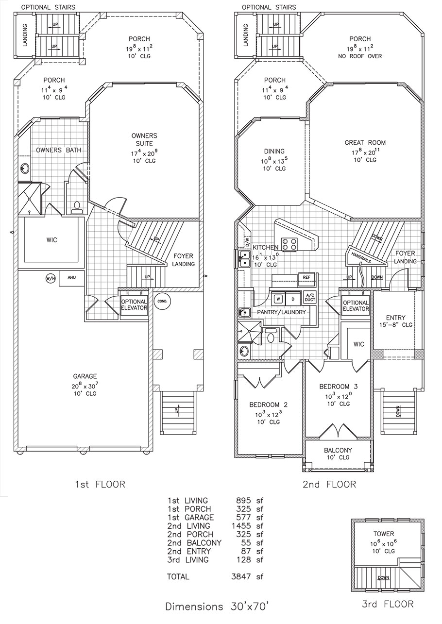 3 bedroom Sunrise / Seashore Getaway by Stoughton & Duran Custom Homes