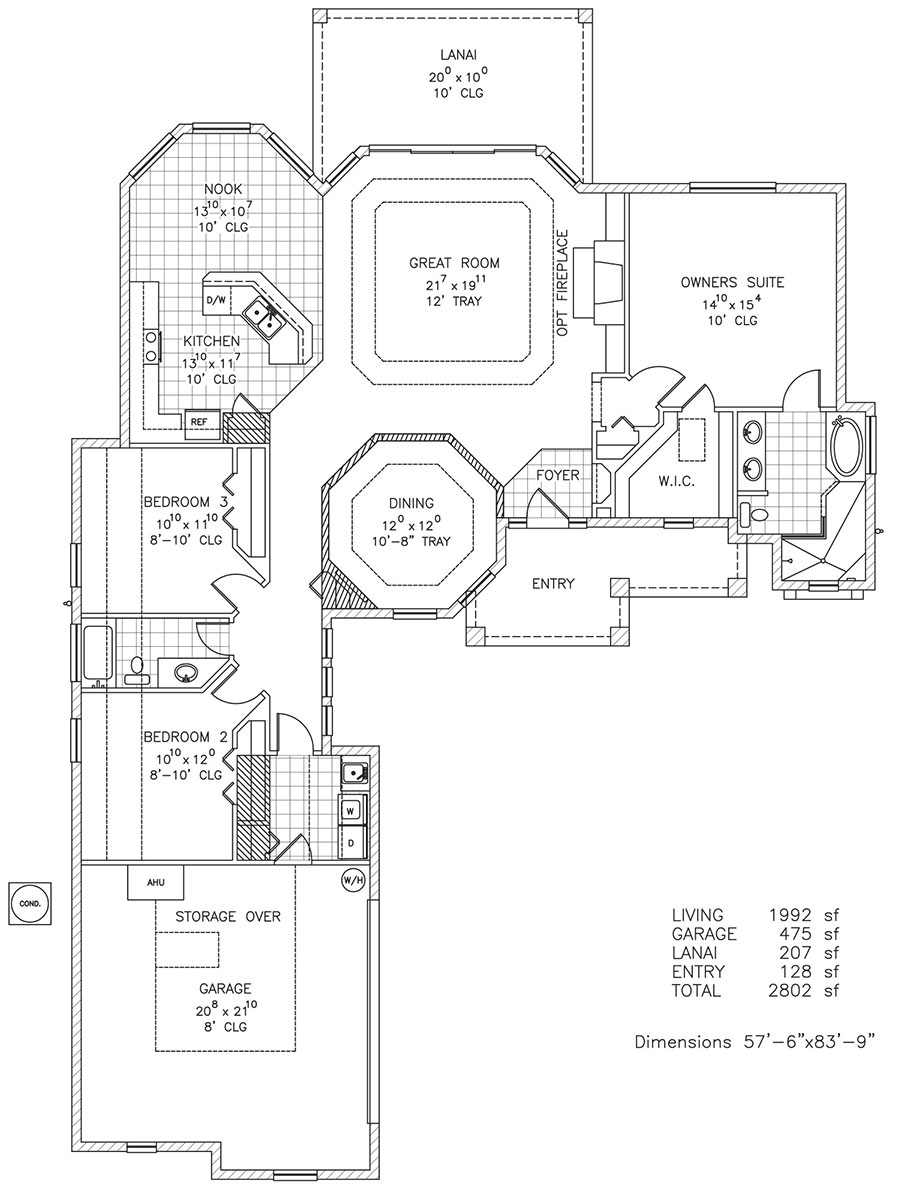 3 bedroom Key West by Stoughton & Duran Custom Homes