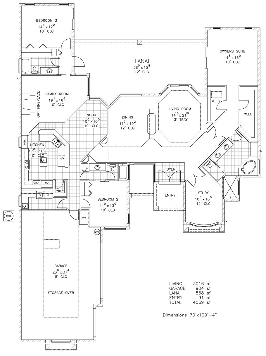 3 bedroom Turnberry Lane by Stoughton & Duran Custom Homes