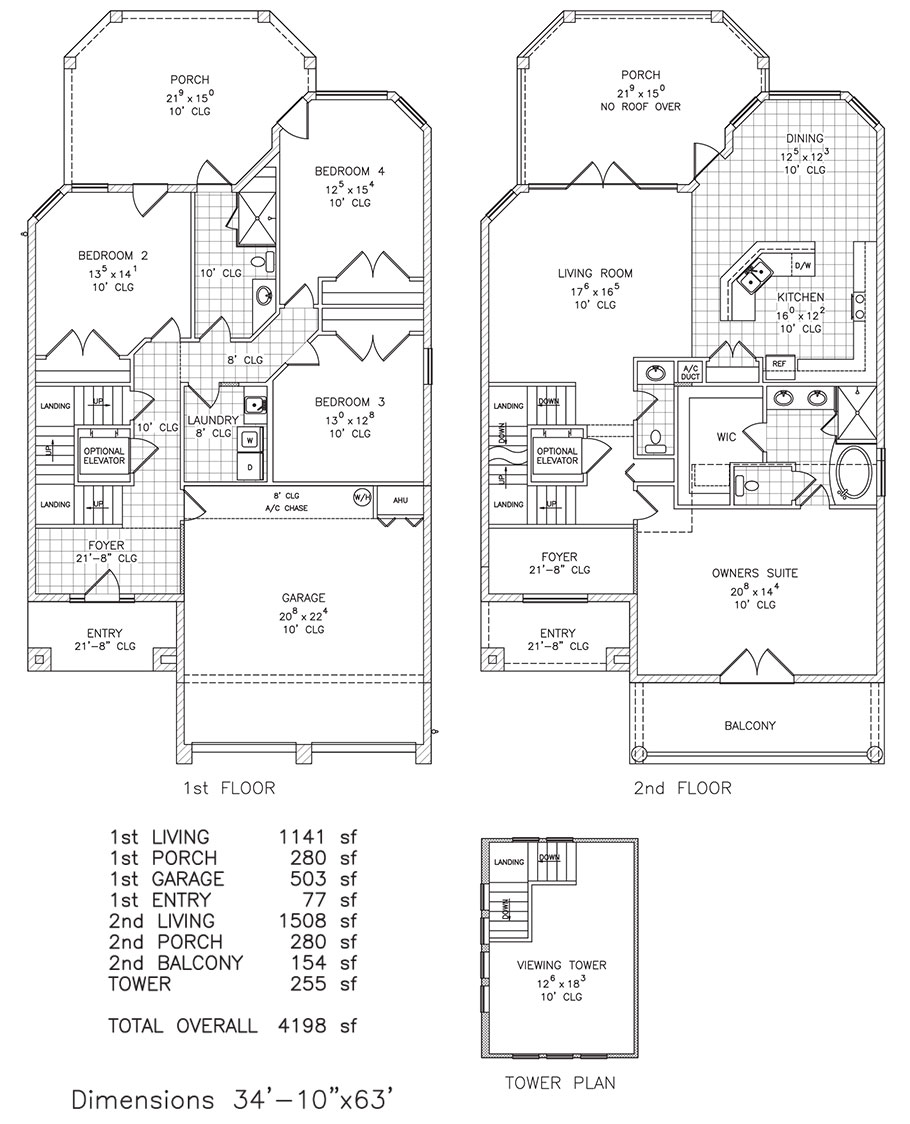 4 bedroom Seabreeze / Sea Escape by Stoughton & Duran Custom Homes