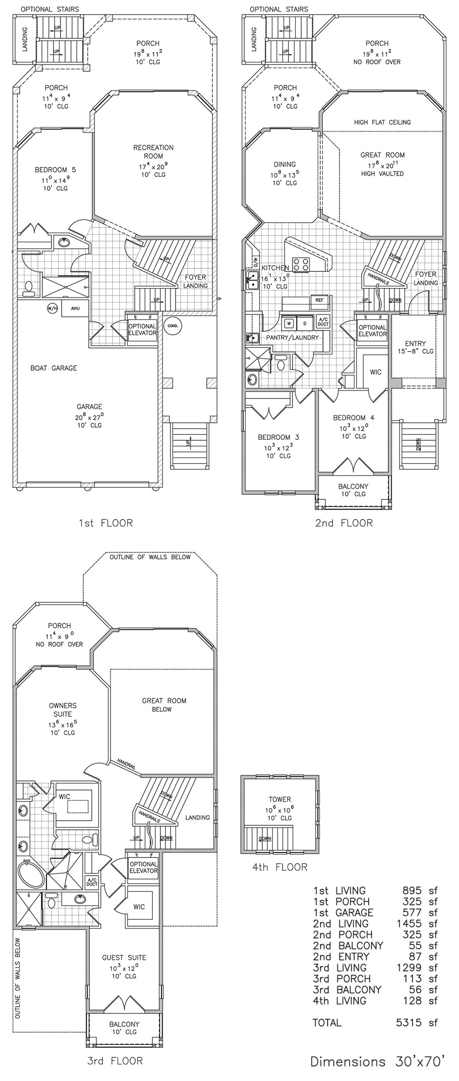 5 bedroom Ocean Breeze / Island Lookout by Stoughton & Duran Custom Homes