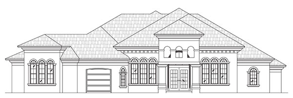 Rendering of Casa Mediterranean by Stoughton & Duran Custom Homes
