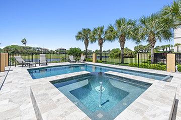 Pool at Ocean Hammock home