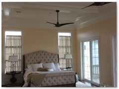 Master bedroom in Palm Coast custom home