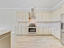 Custom kitchen with granite countertops