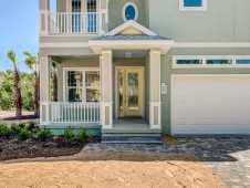 Front porch and garage