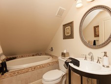 Guest bathroom - narrow lot home -Flagler Beach FL