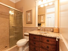 Guest bathroom - narrow lot home -Flagler Beach Florida