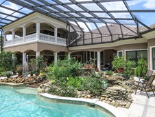 View of home from pool area - Ormond Beach Florida